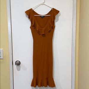 Orange Bodycon Dress